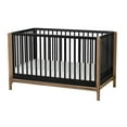 thumbnail image 1 of Little Seeds Laurel 4-in-1 Convertible Baby Crib, Black/Acorn, 1 of 19