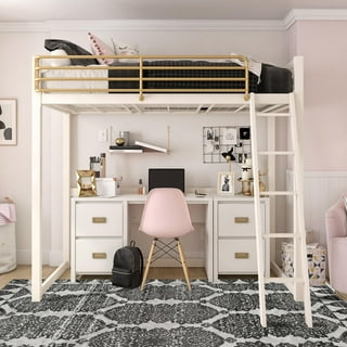 Twin Loft Beds in Kids' Loft Beds | Gray - Walmart.com