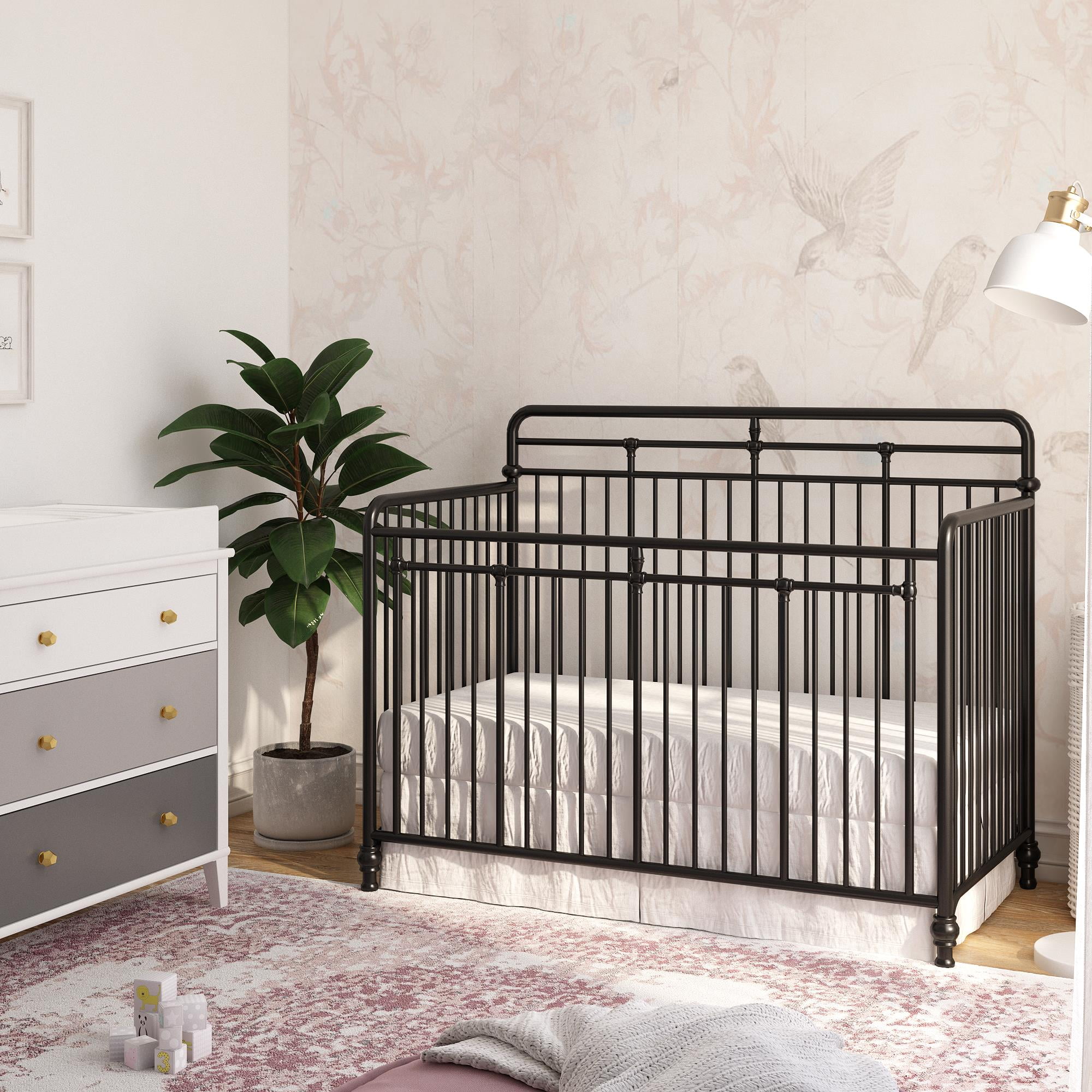 Black iron crib hot sale