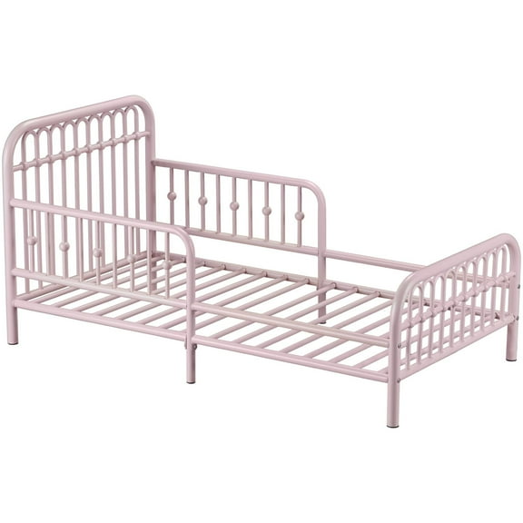 Little Seeds Monarch Hill Ivy Metal Toddler Bed, Pink
