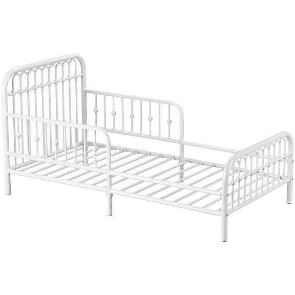 Little Seeds Monarch Hill Ivy Metal Toddler Bed, White