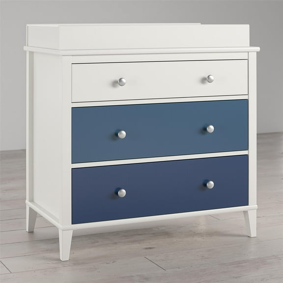 Little Seeds Monarch Hill Poppy 3 Drawer Changing Table, Blue