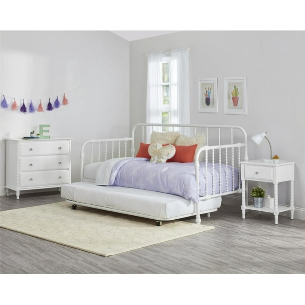 Little Seeds Monarch Hill Wren Metal Daybed with Trundle Twin, White