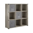 thumbnail image 1 of Little Seeds Nova 9 Cube Storage Bookcase - Grey Oak, 1 of 9
