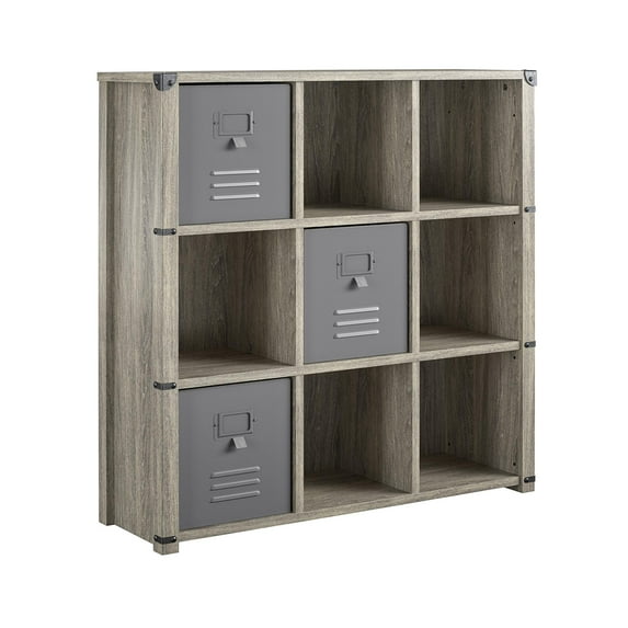 Little Seeds Nova 9 Cube Storage Bookcase - Grey Oak