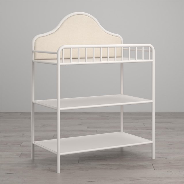 Little Seeds Piper Metal Changing Table, Cream