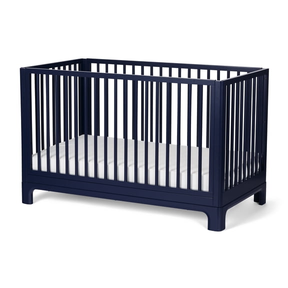 Little Seeds Posey 4-in-1 Convertible Baby Crib , Deep Blue