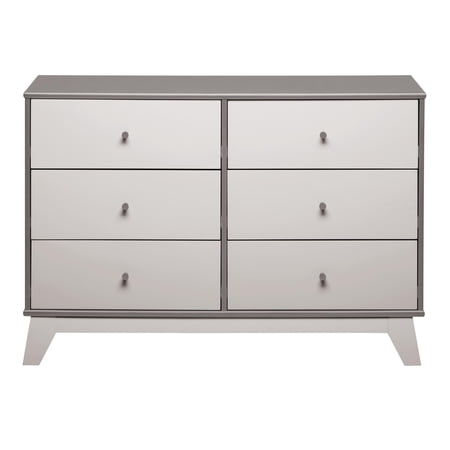 Rowan Valley Flint 6 Drawer Dresser, Two-Tone Gray