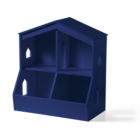 Little Seeds Trellis Storage Cubby Bookcase , Deep Blue