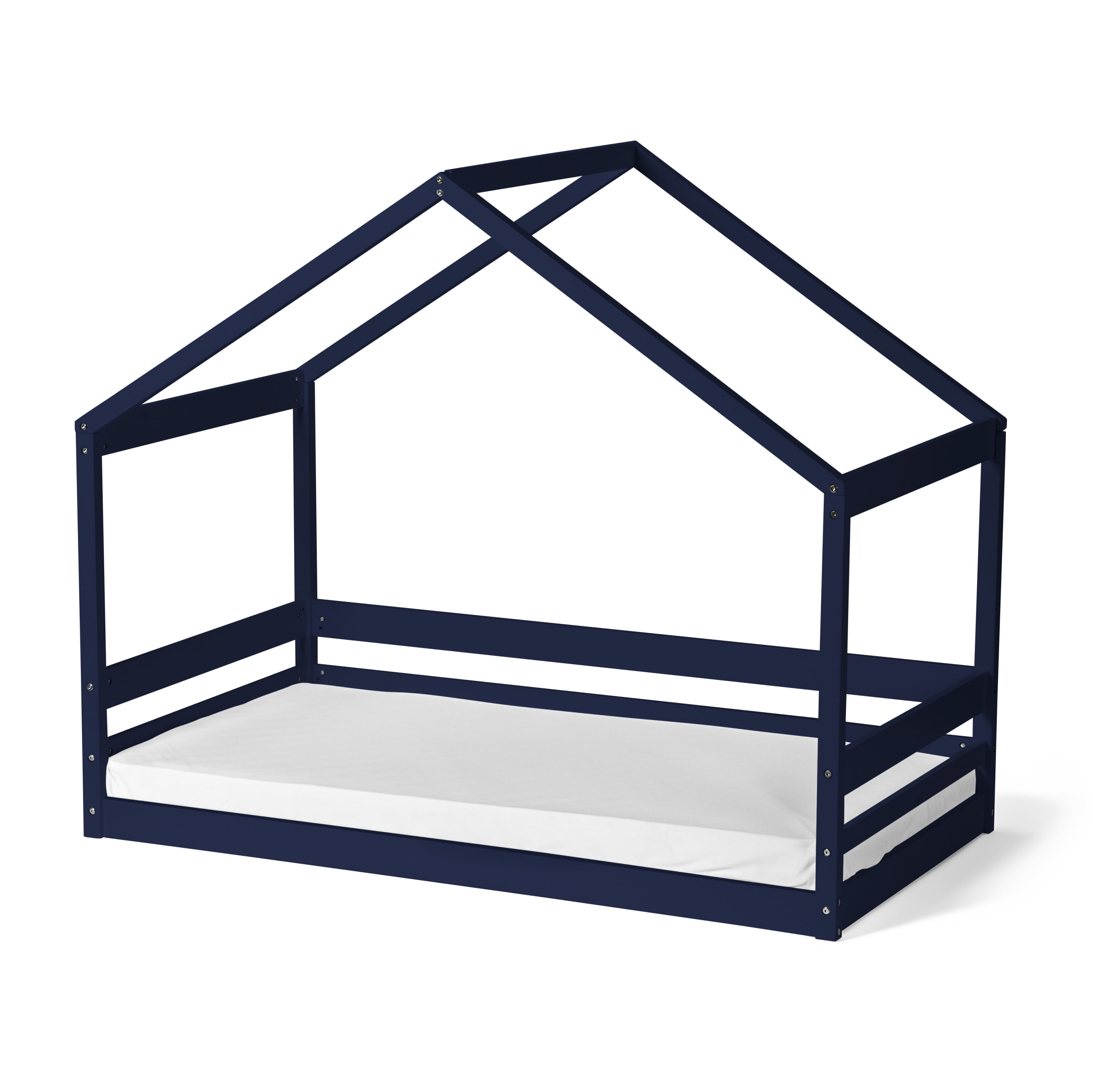Little Seeds Trellis Toddler House Bed, Deep Blue