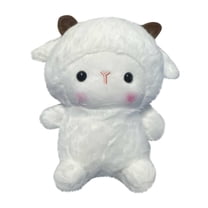 Little Sheep Plushie Cute Lamb Stuffed Animal Plush Toy Birthday Gift for Boys & Girls 7.87inch (White)