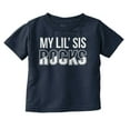 thumbnail image 1 of Little Sis Rocks Older Big Sister Toddler Boy Girl T Shirt Infant Toddler Brisco Brands 12M, 1 of 6