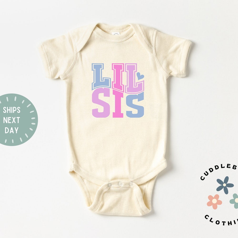 Little Sister Organic Baby Bodysuit main image 0
