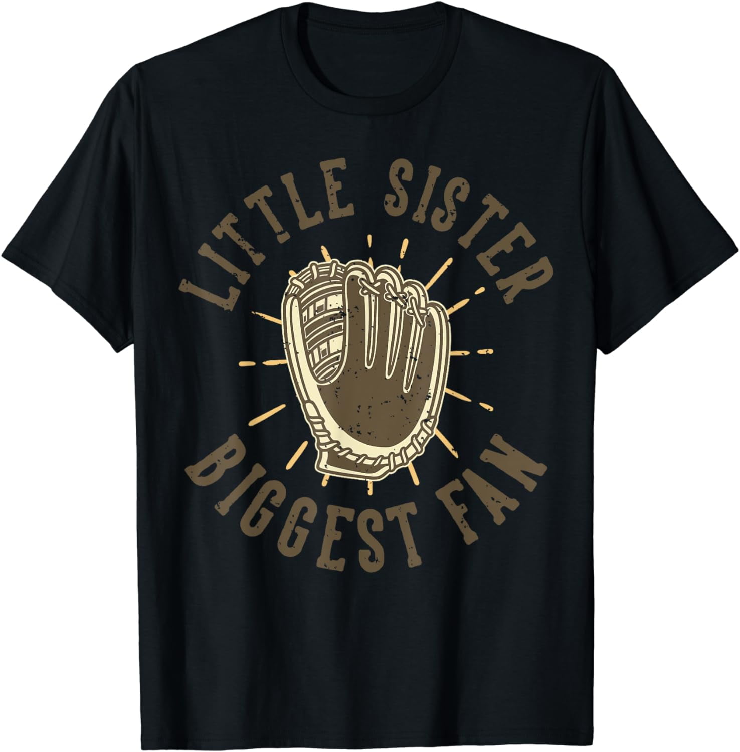 I May Be His Little Sister Biggest Fan Baseball T-Shirt