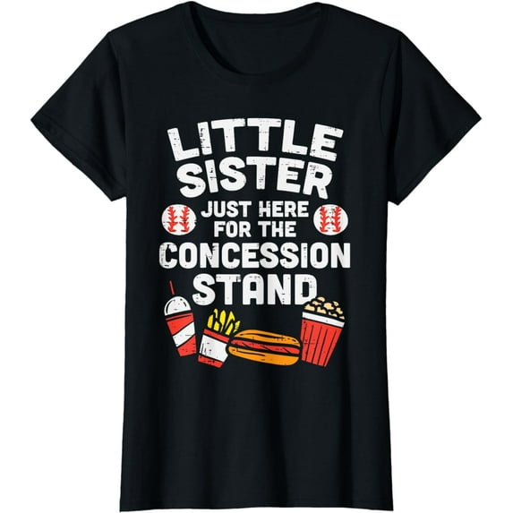 Little Sister Concession Stand Family Matching Kids Girls T-Shirt