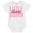 thumbnail image 1 of Little Sister Cute Sibling Adorable Bodysuit Jumper Girls Infant Baby Brisco Brands NB, 1 of 6