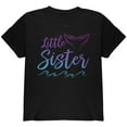 thumbnail image 1 of Little Sister Mermaid Tail Ocean Youth T Shirt Black YSM, 1 of 1