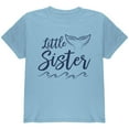 thumbnail image 1 of Little Sister Mermaid Tail Ocean Youth T Shirt Light Blue YMD, 1 of 1