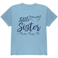 thumbnail image 1 of Little Sister Mermaid Tail Ocean Youth T Shirt Light Blue YXL, 1 of 1