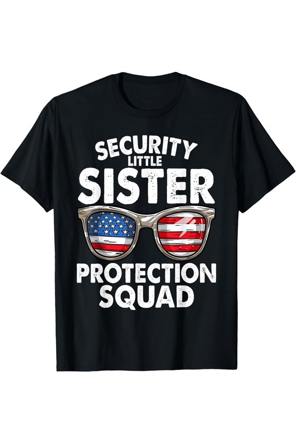 Little Sister Protection Squad Big Brother T-Shirt , Vintage T-Shirt