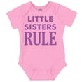 thumbnail image 1 of Little Sister Rule Younger Sis Love Bodysuit Jumper Girls Infant Baby Brisco Brands 6M, 1 of 6