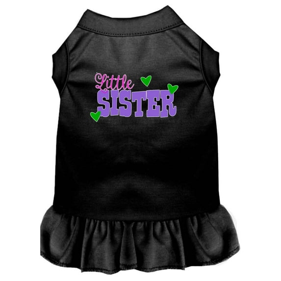 Pet Dog Cat Dress Screen Printed, "Little Sister"