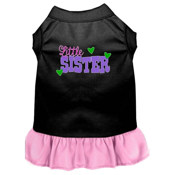 Pet Dog Cat Dress Screen Printed, "Little Sister"