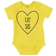 thumbnail image 1 of Little Sisters Sis Younger Adorable Bodysuit Jumper Girls Infant Baby Brisco Brands 12M, 1 of 6