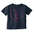 thumbnail image 1 of Little Sisters Sis Younger Adorable Youth T Shirt Tee Girls Infant Toddler Brisco Brands 24M, 1 of 5