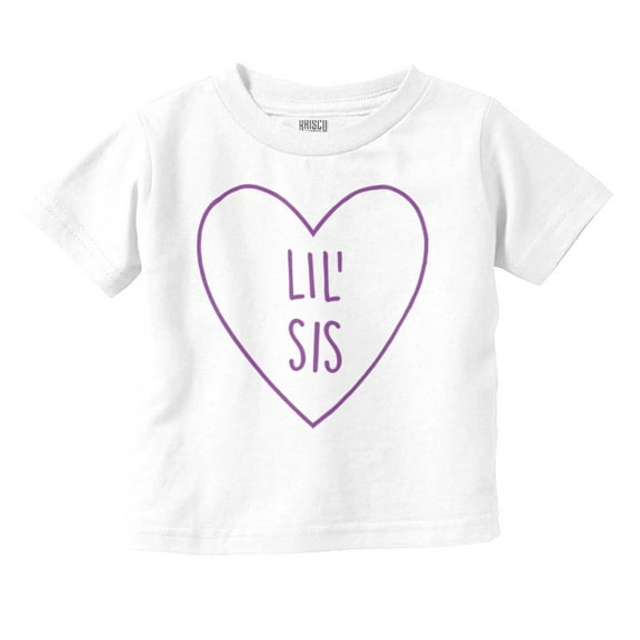 Little Sisters Sis Younger Adorable Youth T Shirt Tee Girls Infant Toddler Brisco Brands 4T