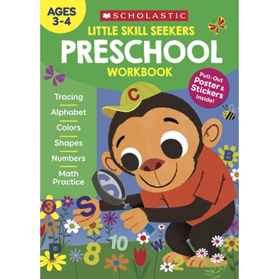 Pre-Owned Little Skill Seekers: Preschool Workbook (Paperback) 1338602411 9781338602418