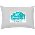 thumbnail image 1 of Little Sleepy Head Toddler Pillow with Pillowcase (Gray) Best Pillow for Kids! 13x18", 1 of 7