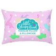 thumbnail image 1 of Little Sleepy Head Toddler Pillow with Pillowcase (Dinosaurs Pink) Best Pillow for Kids! 13x18", 1 of 7