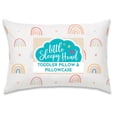 thumbnail image 1 of Little Sleepy Head Toddler Pillow with Pillowcase (Rainbows) Best Pillow for Kids! 13x18", 1 of 7