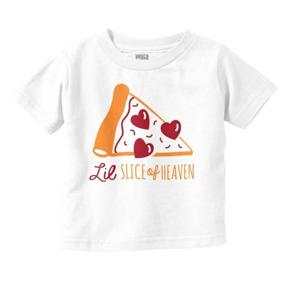 Little Slice of Heaven Cute Pizza Youth T Shirt Tee Girls Infant Toddler Brisco Brands 12M
