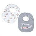 thumbnail image 1 of Little Slugger Baseball 2pc Bib Set, 1 of 2