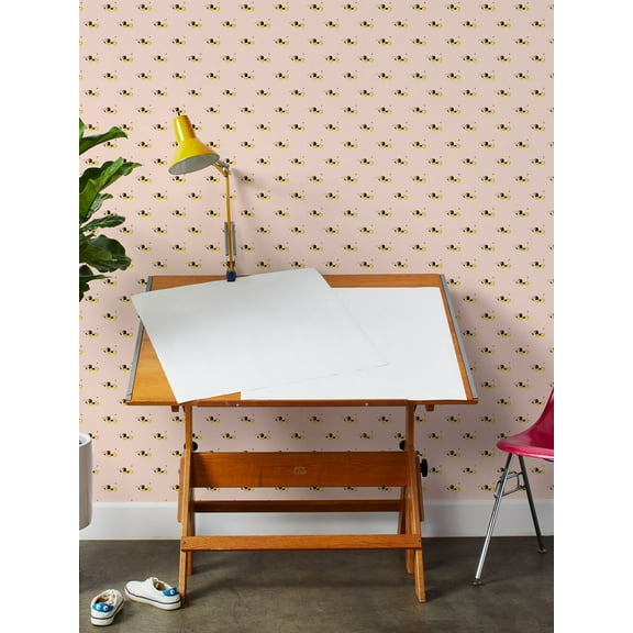 Little Snoopy Removable Vinyl Wallpaper by Fisher-Price - Peach