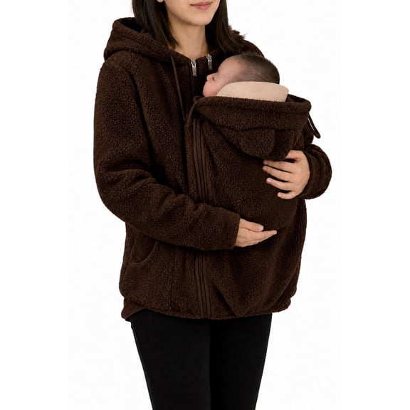Little Snug Fleece Baby Carrier Sweater Hoodie for Mom Pouch Carrying