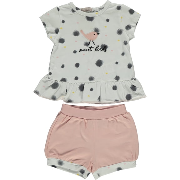 Little Sparrow 2-Piece Tee & Shorts Set
