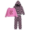 thumbnail image 1 of Little Star 100% Organic Cotton 3-Piece Toddler Girl Outfit Set, 1 of 14