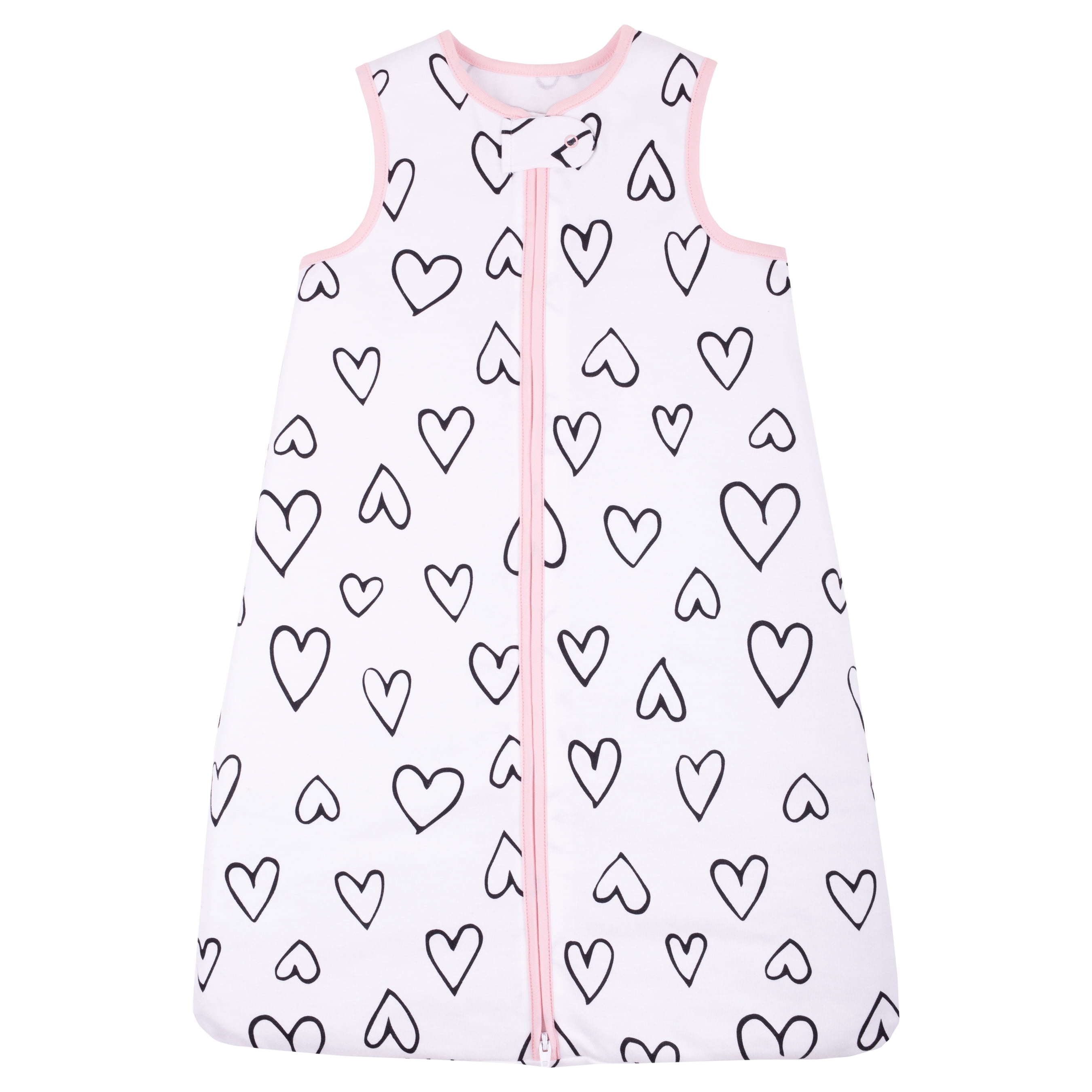 Little Star 100 Pure Organic Cotton Wearable Blanket, Hearts, Infant