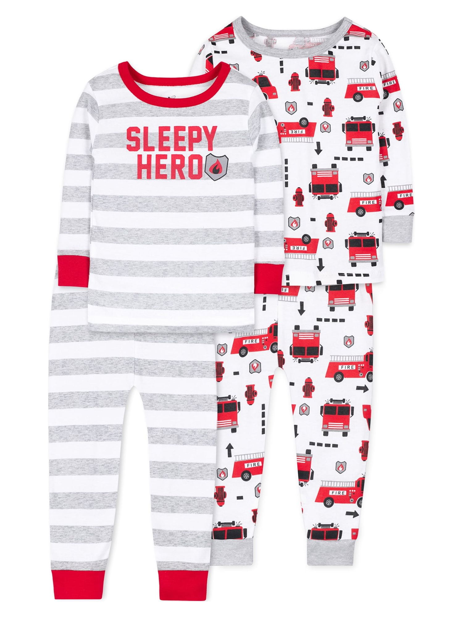 Little Star Baby & Toddler Boy 4 Pc Long Sleeve Shirts & Pants Pajamas