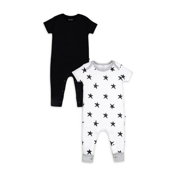 Little Star Baby Unisex 2 Pk Rompers, Size Newborn - 24 Months