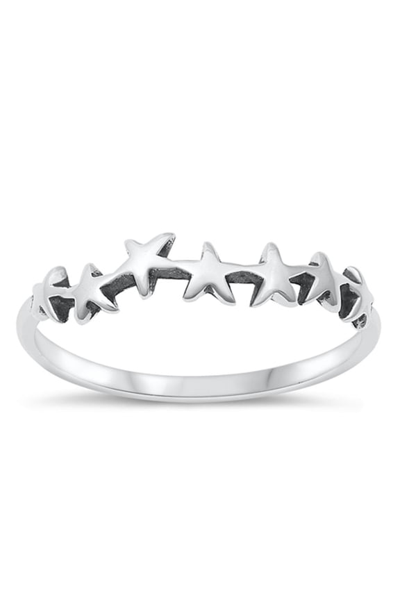 Little Star Justice Wisdom Ring .925 Sterling Silver Band Jewelry Female Male Unisex Size 4