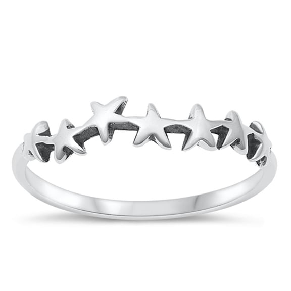 Little Star Justice Wisdom Ring .925 Sterling Silver Band Jewelry Female Male Unisex Size 8