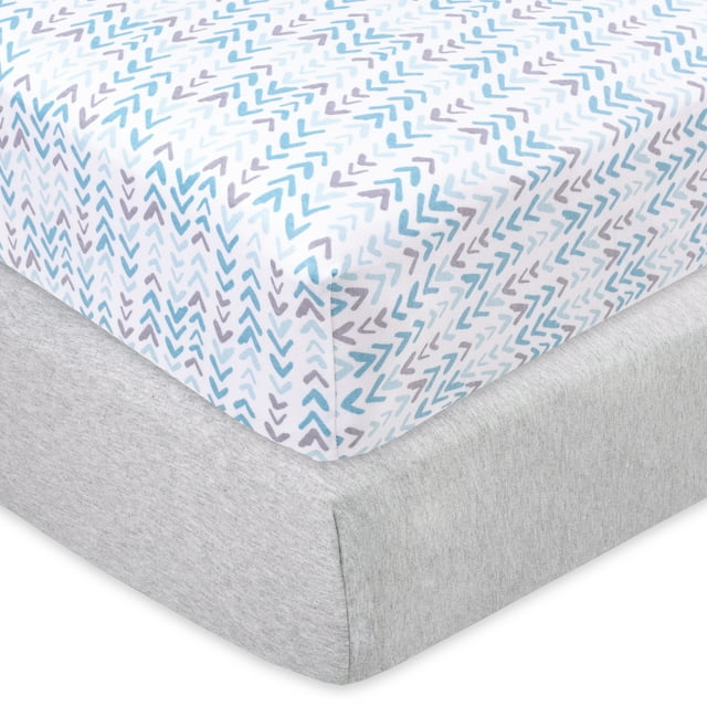 Little Star Organic Baby's Pure Cotton Fitted Jersey Knit Crib Sheets