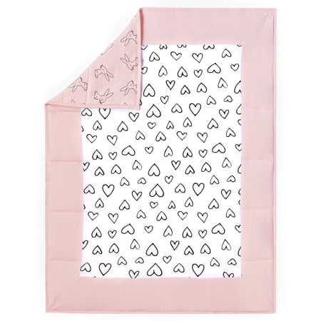 Little Star 100% Organic Cotton 1 Pack Baby Girl Reversible Quilt