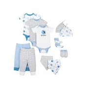 Little Star Organic Baby Boy 11Pc Mix & Match Set, Size Newborn-9 Months