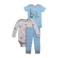 thumbnail image 1 of Little Star Organic Baby Boy 2 Bodysuits & Knit Pant, Size Newborn-24M, 1 of 2