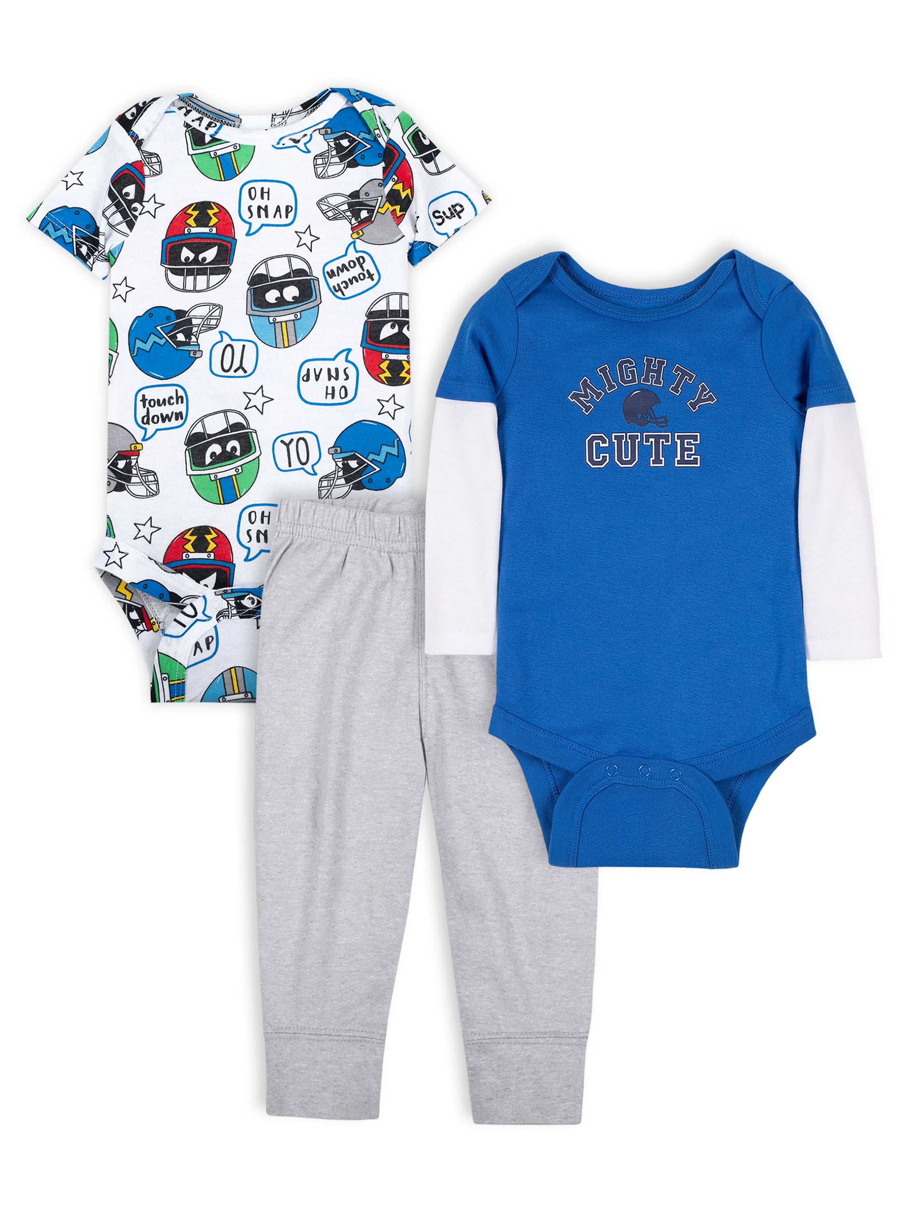 Baby Boy 3Pc Outfit Set, Size NB-24M